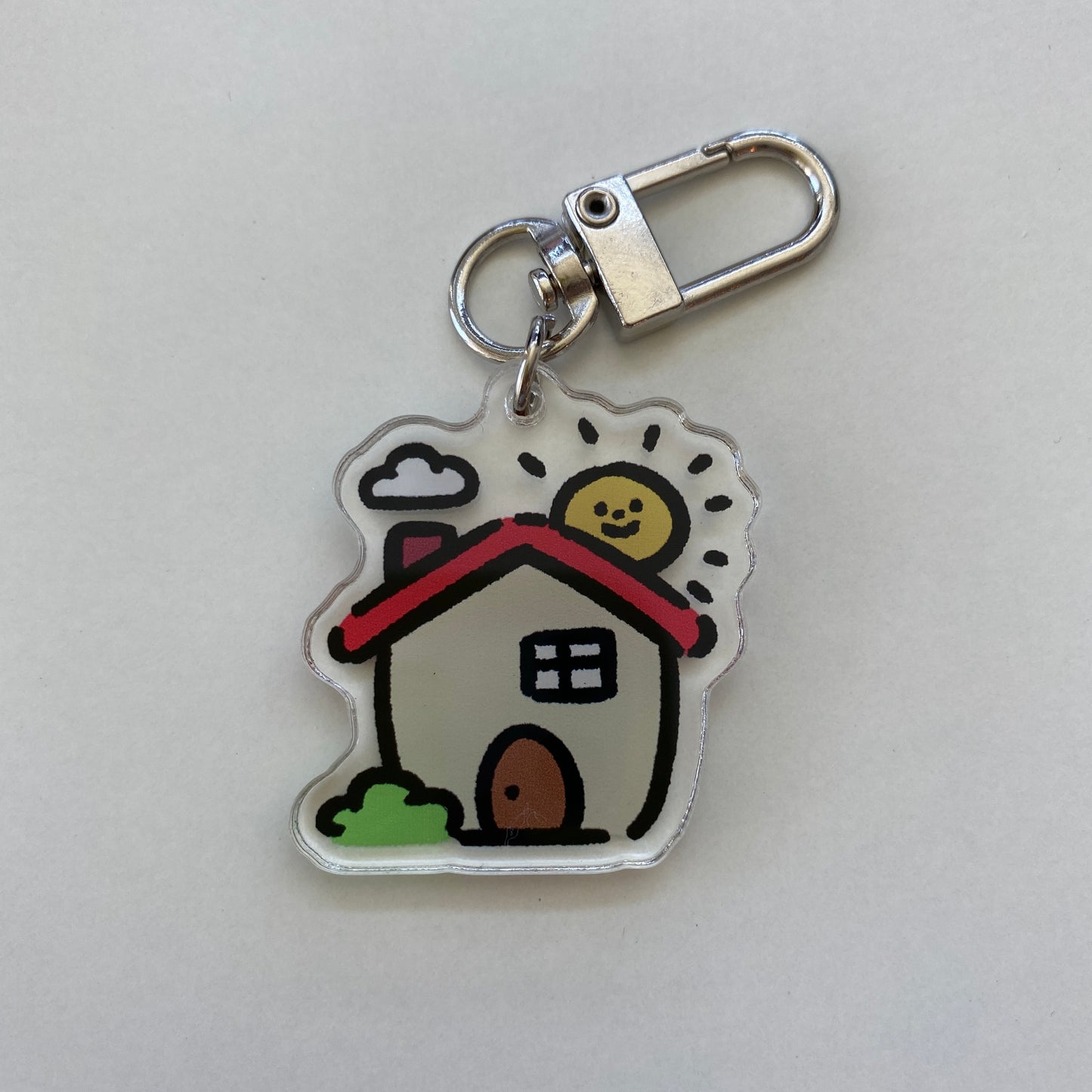 Happy House Keychain